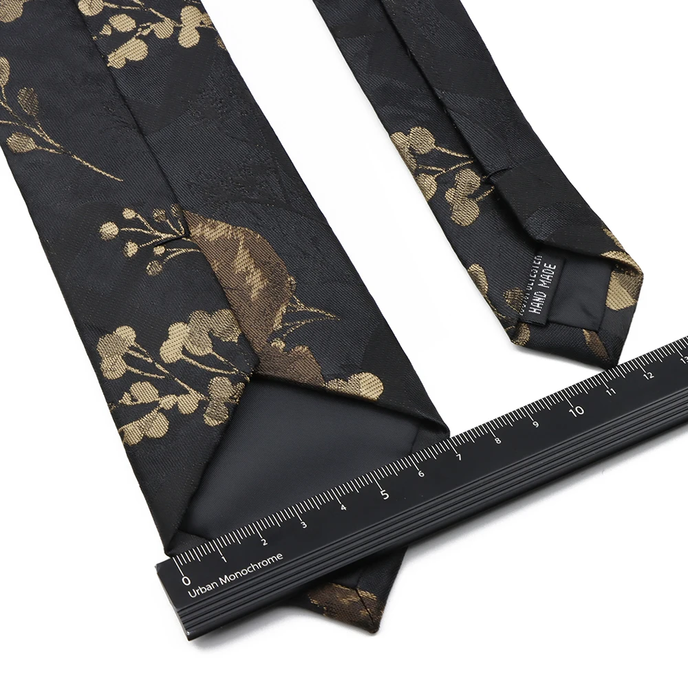 Men's 7cm Red Green Blue Flower Leaves Tie Polyester Beautiful Elegent Necktie Business Wedding Party Accessories Gentlemen Gift