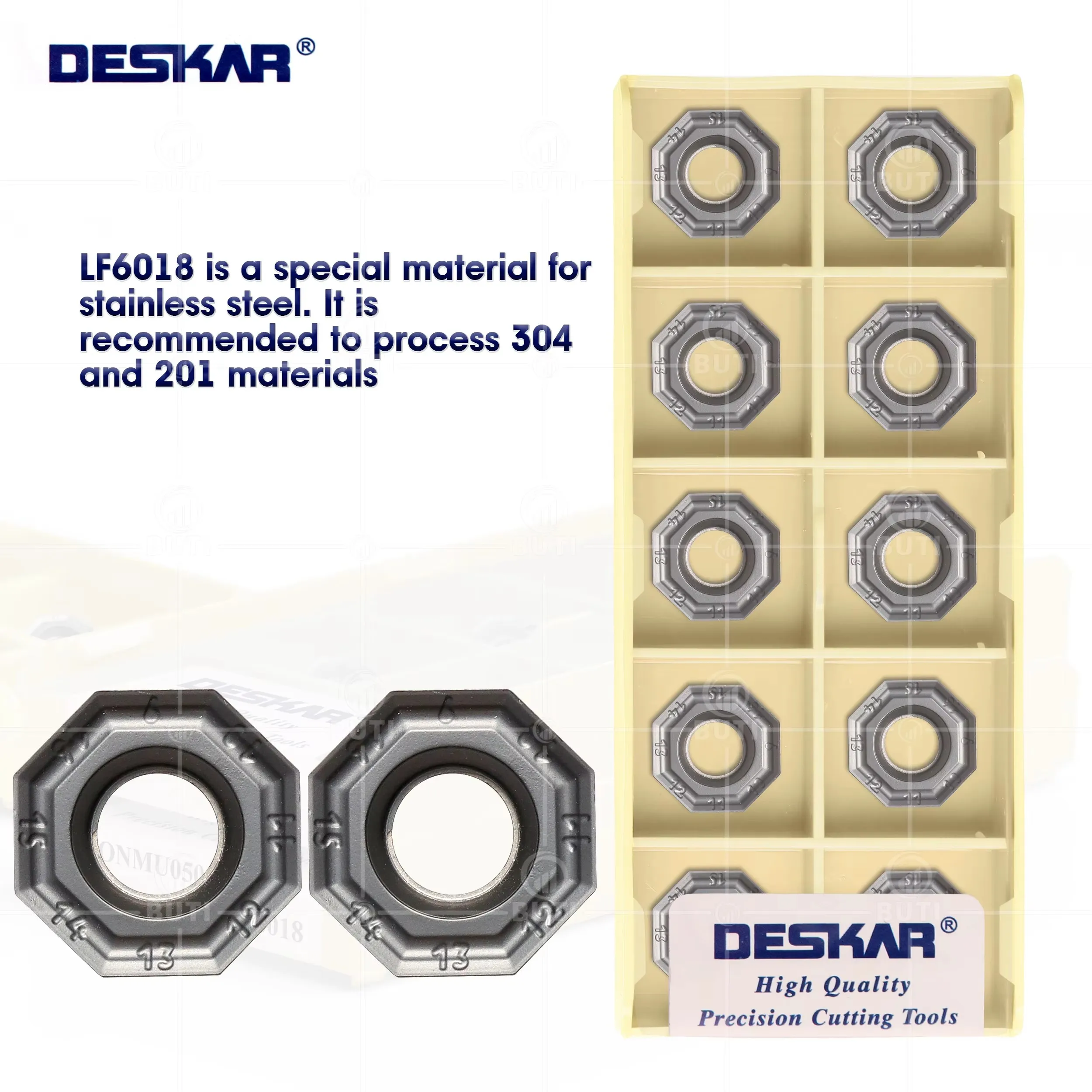 

DESKAR 100% оригинал ONMU 050505 LF6018 Токарный станок с ЧПУ Режущие инструменты Твердосплавные вставки Фрезерный токарный инструмент по металлу Фрезерный станок Детали инструментов