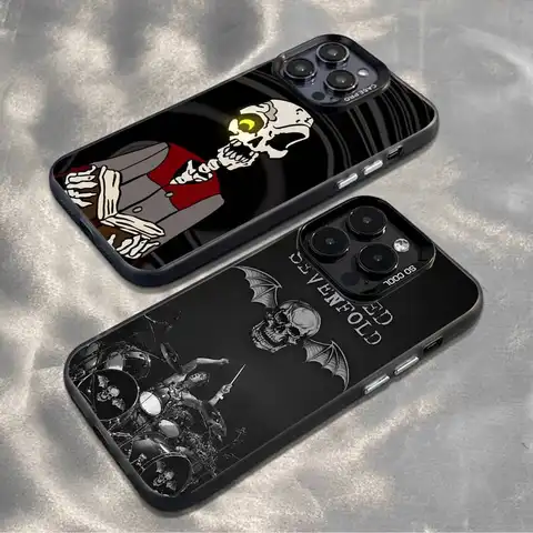 A-Avenged Sevenfold Phone Case For iPhone 16,15,14,13,12,11,Mini,Pro,MAX,plus,Black Matte Shockproof Cover