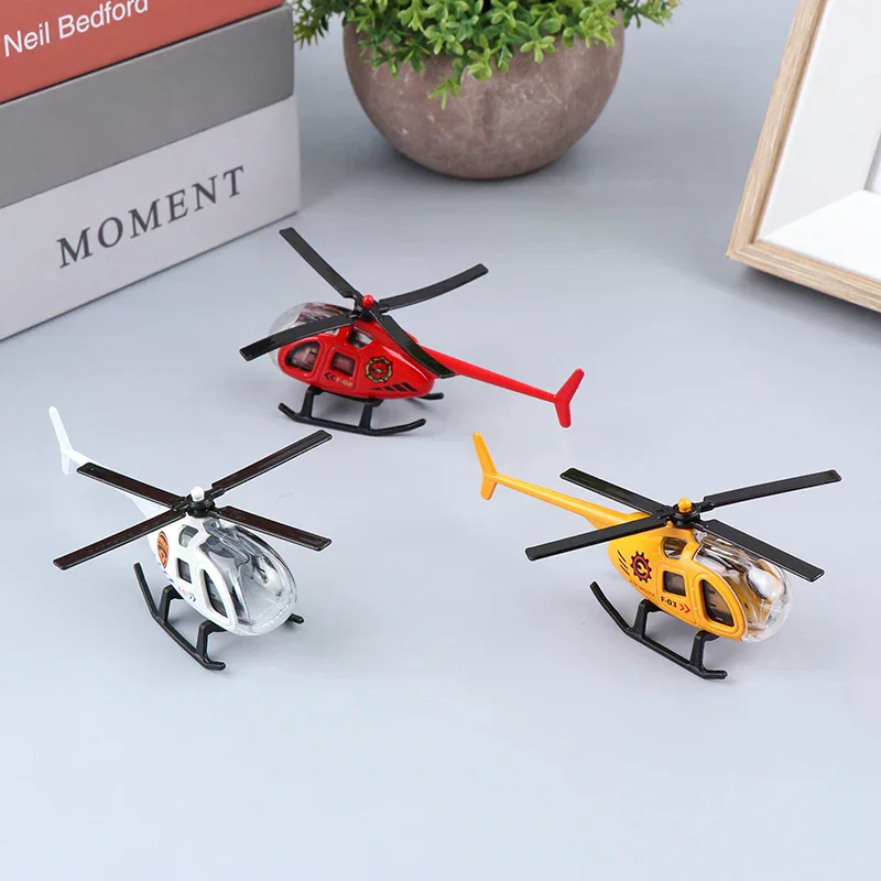 Airplane Toys Decorations Gift Simulation Alloy for Kids Birthday Model Mini Helicopter Boys Collection