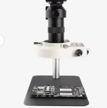 tereo Microscope with Desktop Stand LED Light VGA CCD Camera for Chip Welding Repair