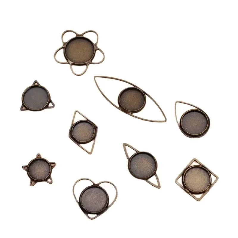 

BoYuTe Custom Made (200 Pieces/Lot) Fit 10-12-14mm Cabochon Base Blank Tray Setting Diy Jewelry Accessories Handmade Materials