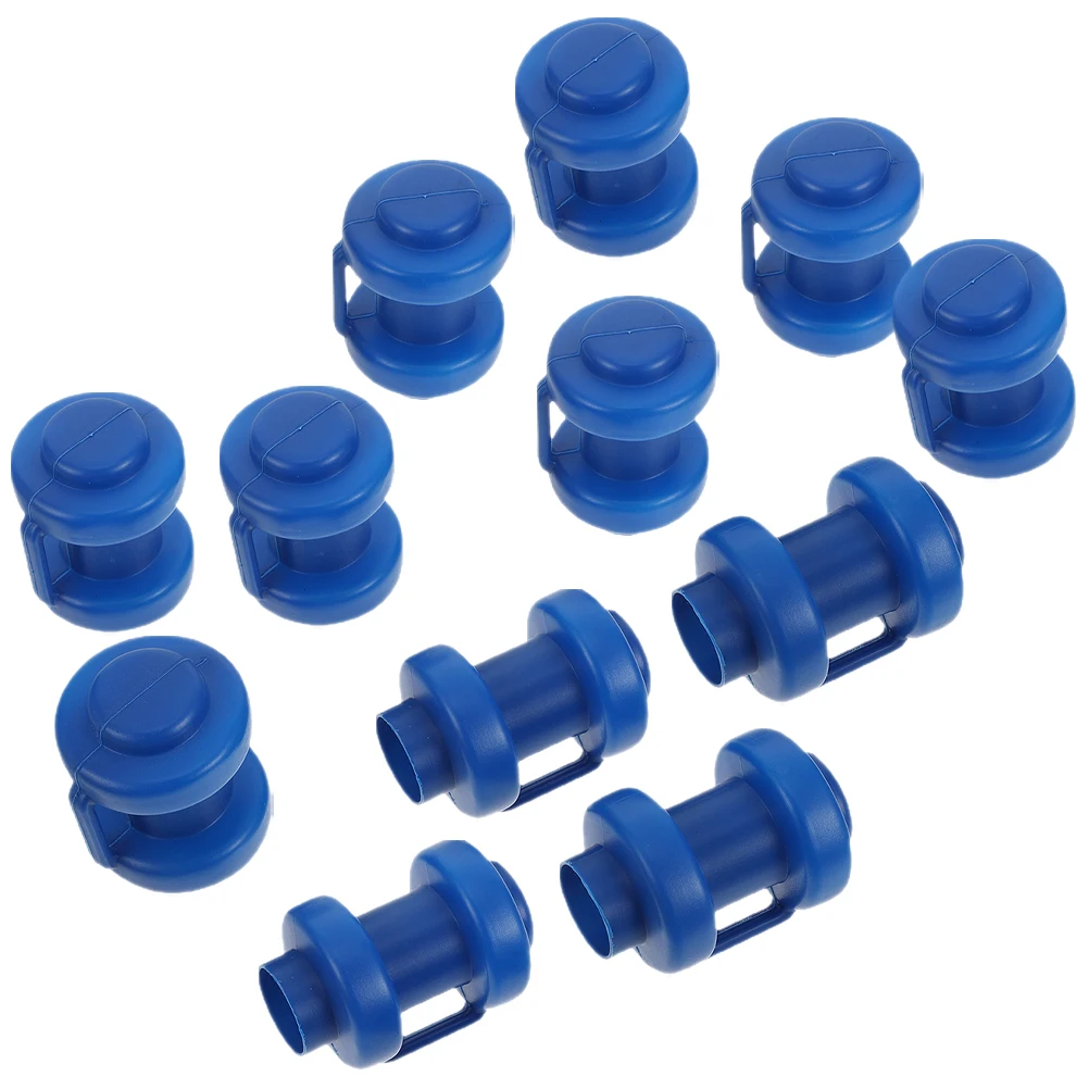 

12pcs Trampoline Tube Cap Sturdy Plastic Replacement Parts Wear Resistant Protectors Column Cover Trampoline Accessories Pole