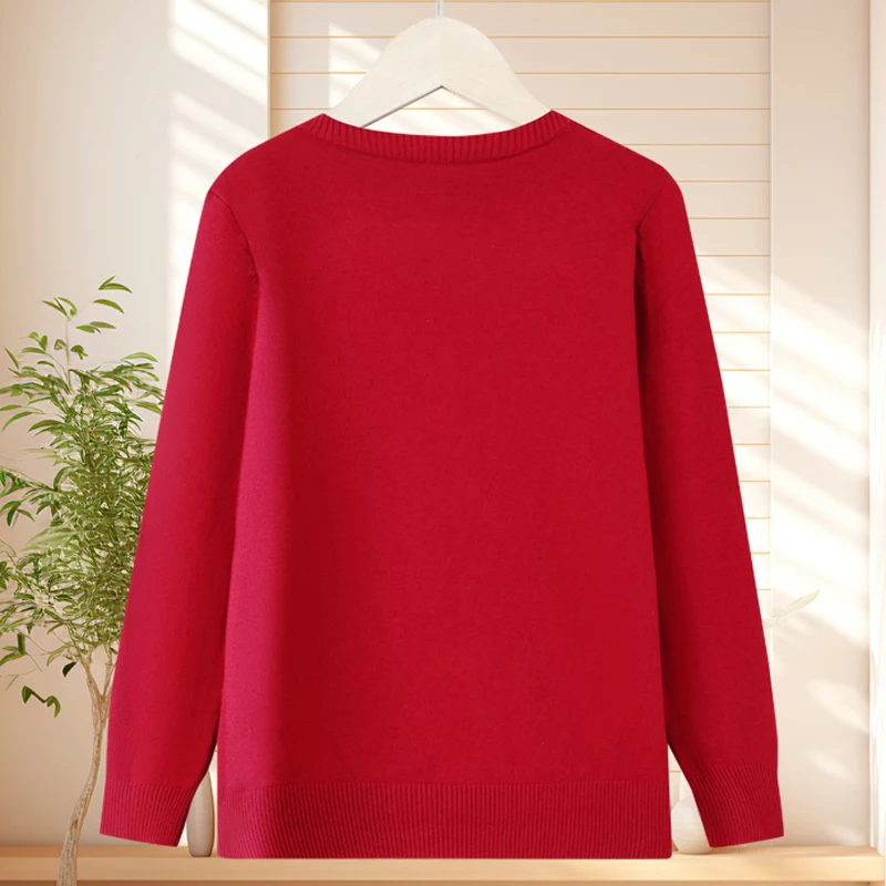 Elegant Large Size Tops Women's Sweater and Jumpers Casual Long Sleeve Oversize Sweaters