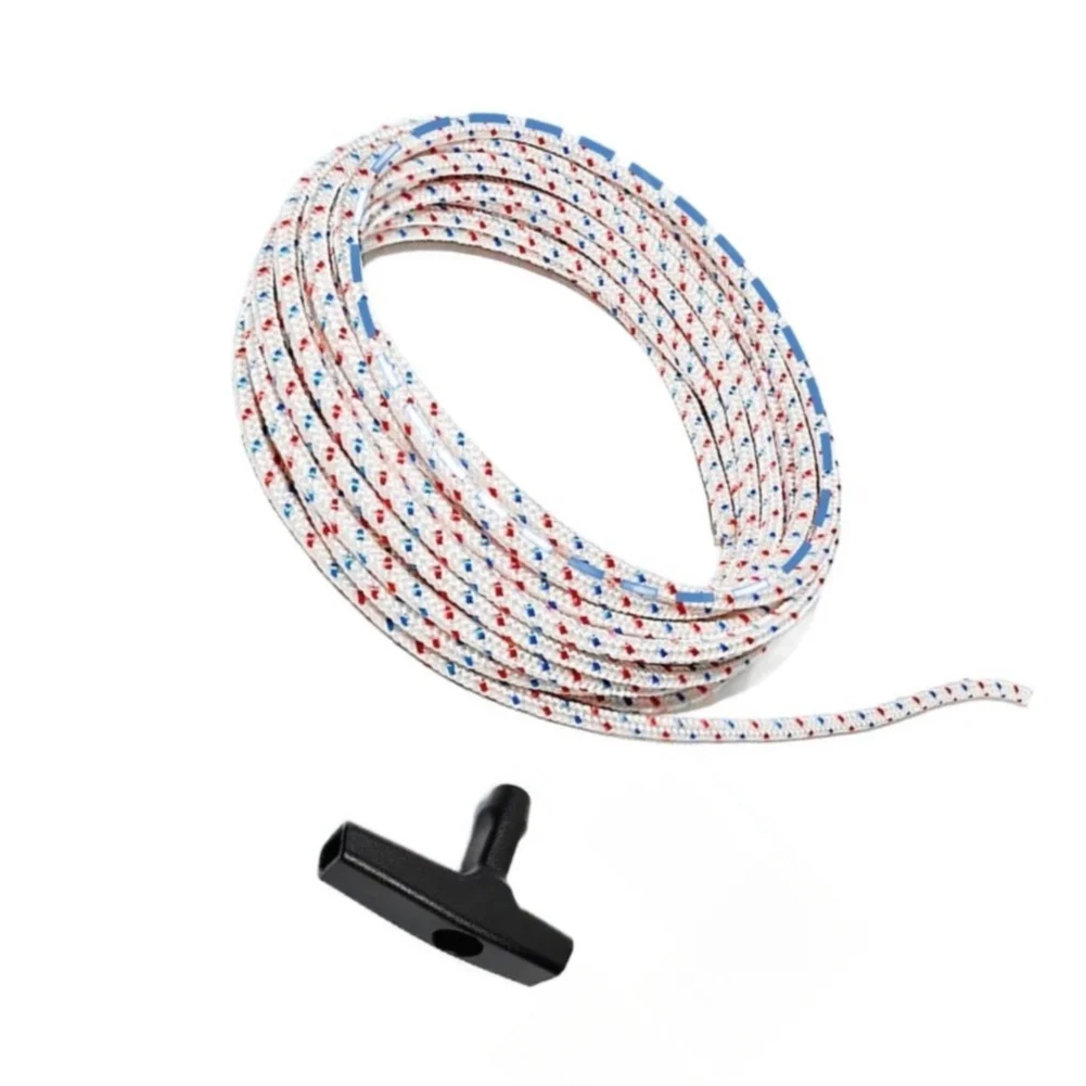 3Pack 10Ft Pull Cord Rope for Lawn Mowers Chainsaws Small Gas Engines Nylon+ABS Material 4.0mm Diameter Polyester