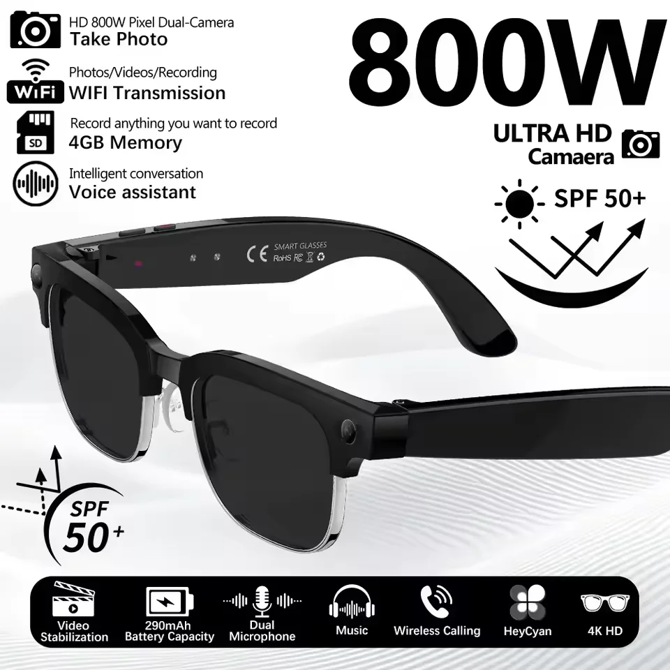 800W Pixel Smart Glasses with Camera & AI image