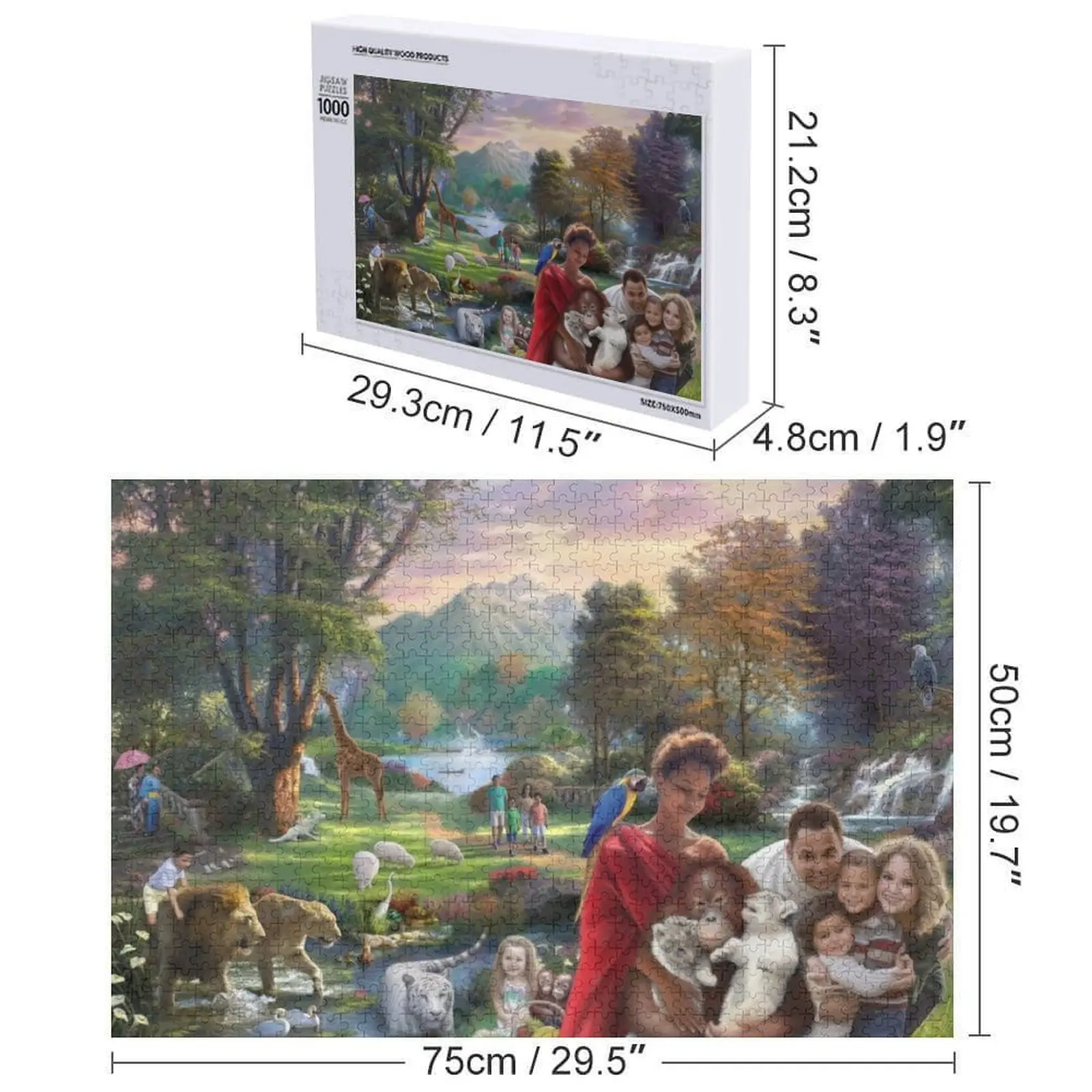 Пазл Paradise Park Iq Деревянный декор Картины Пазл