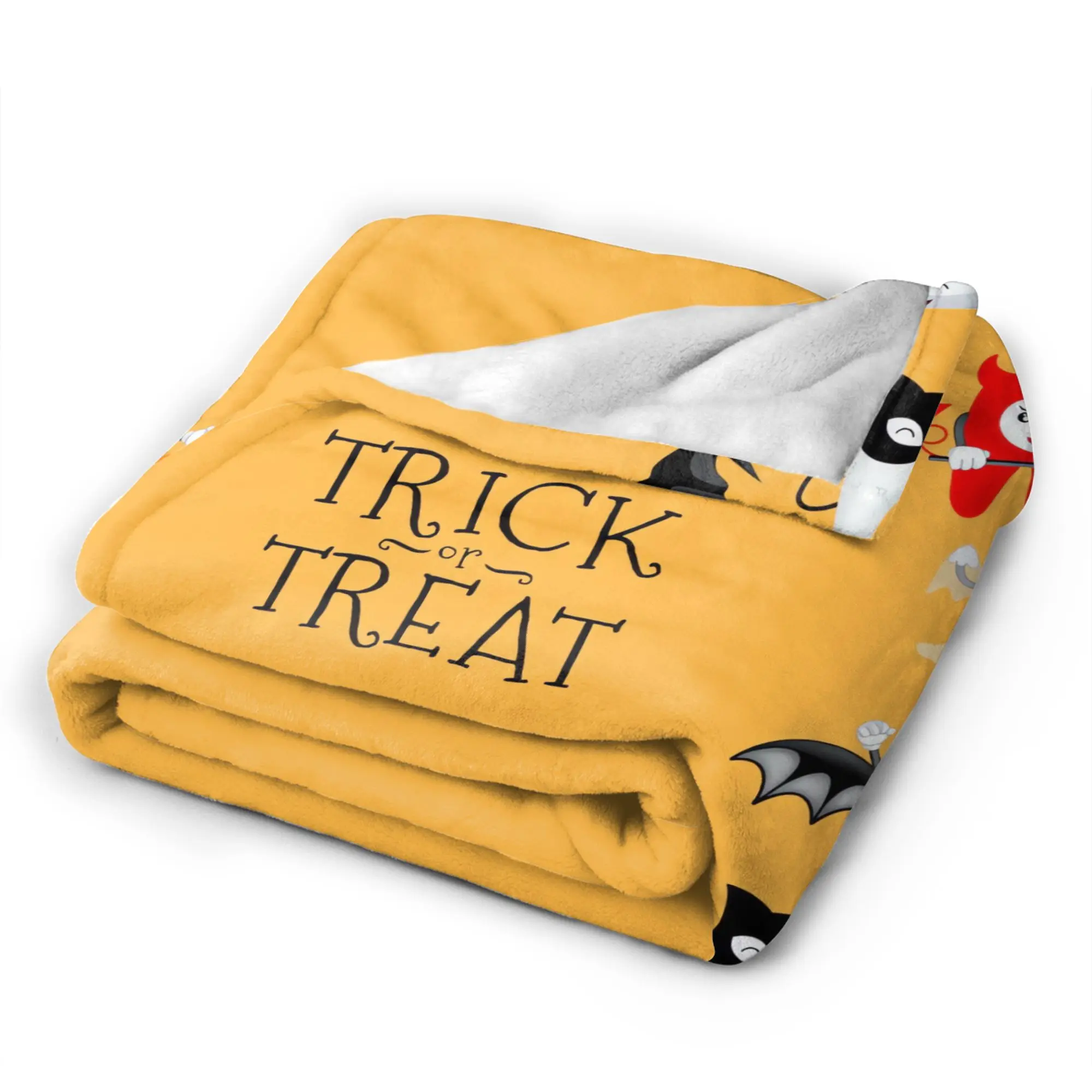 Cartoon spooky tooth Halloween Blankets Quality Warm Soft  Throw Blanket Winter Child Outdoor Street Trend Bedspread