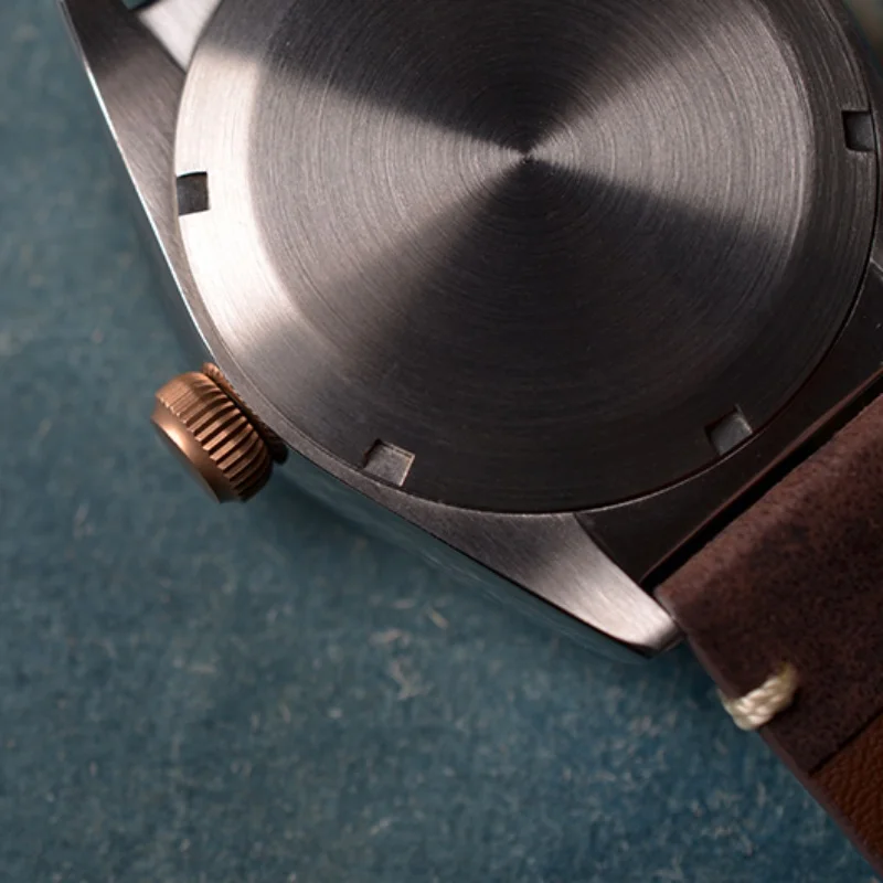 Baltany 2025 nuevo Reloj mecánico para Hombre NH38 único Retro 40mm luminoso acero inoxidable impermeable 200m bronce Reloj Hombre