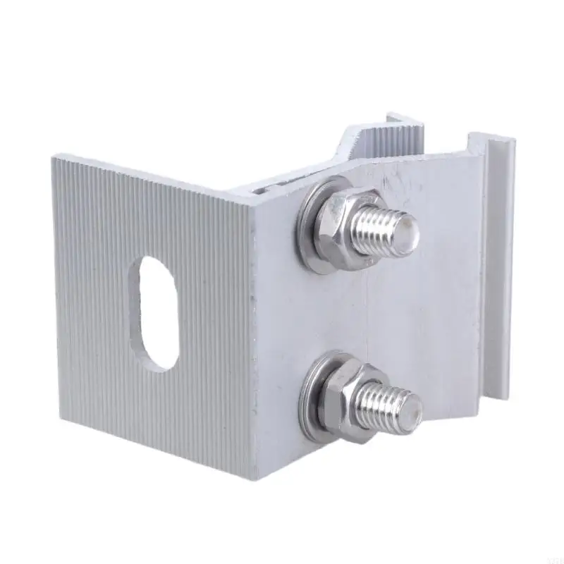 4pcs in alluminio in piedi morsetto cucitura per pannello installazione su tetti metallici staffe fotovoltaiche