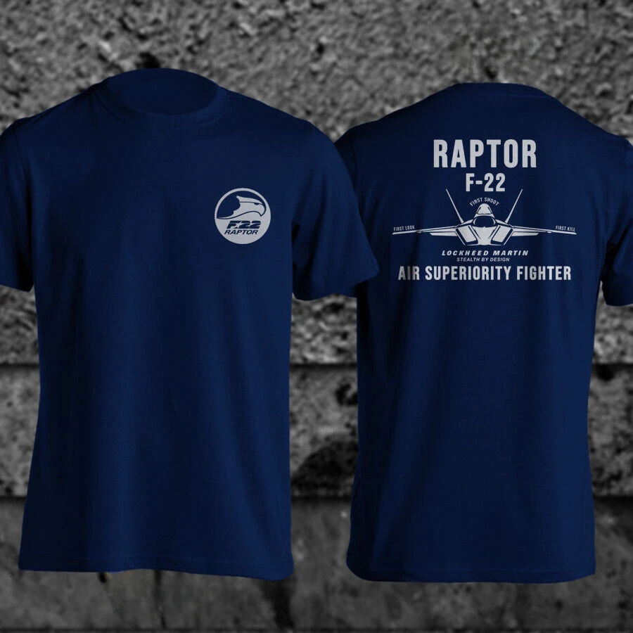 USAF Raptor F-22 Superior Fighter Military Men TShirt Short Sleeve Casual 100% Cotton O-Neck Shirts harajuku men's t-shirts sale image 2