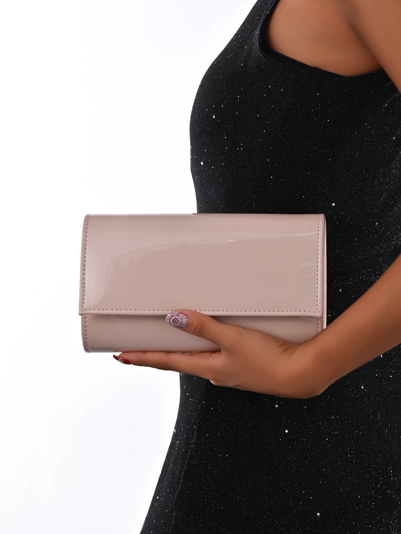 حقيبة يد نسائية من جلد البولي يوريثان للسهرات بإغلاق مغناطيسي أنيقة وعصرية للاستخدام اليومي، حقيبة يد للفتيات للحفلات #5