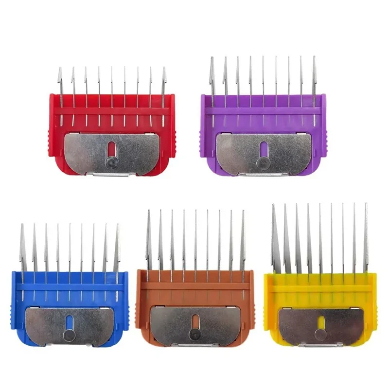 5pcs Animal Stainless Steel Guide Comb Set for 3-16mm Detachable Blade,For Andis, Oster A5, Wahl KM Series Clipper - view 6