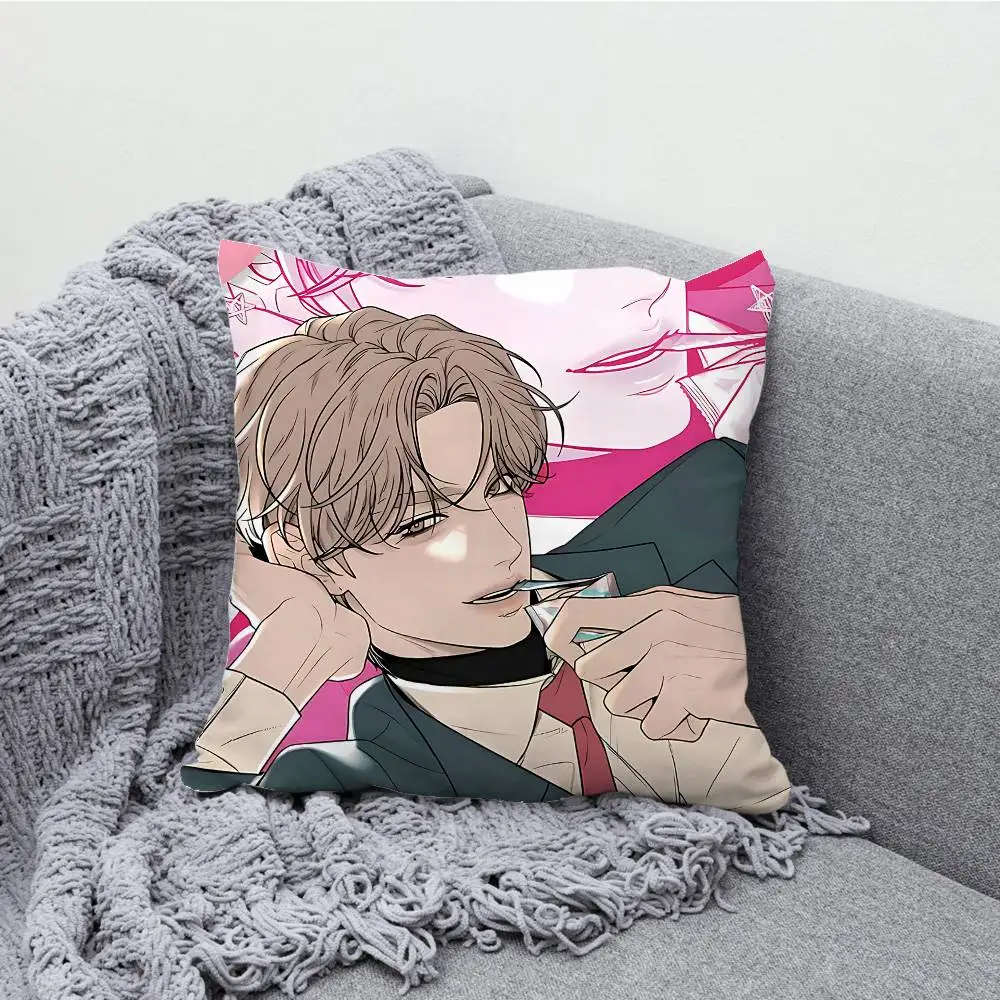 O-Operation T-True L-Love Pillow Case Print Polyester Fiber 40X40 cm Home Sofa Throw Cushion Cover Decoration