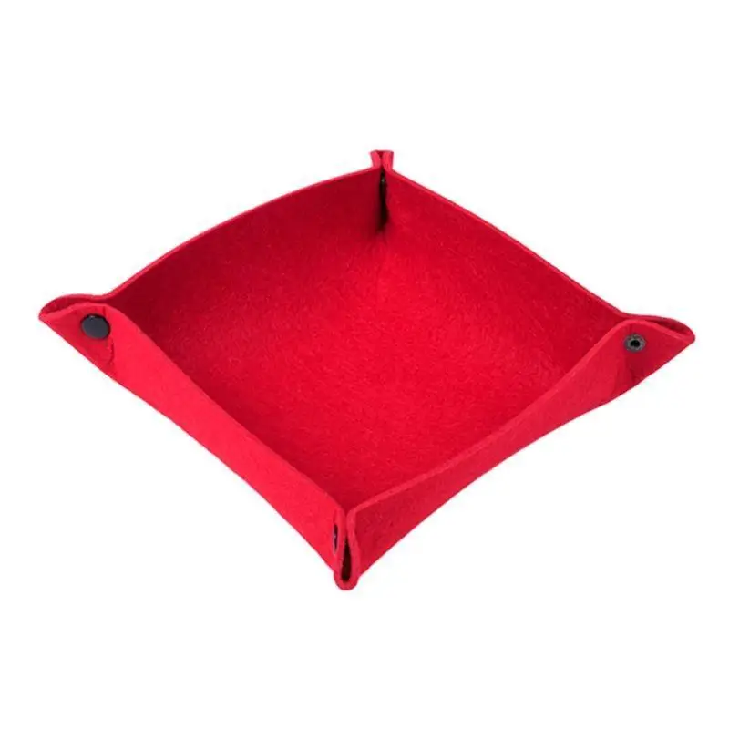 

652F Foldable Storage Box Square Jewelry for Key Wallet Coin Desktop Sundries Bins Fe