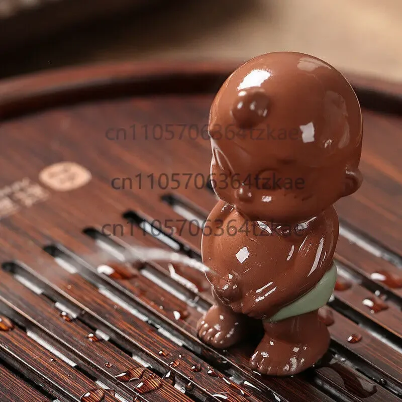 creative tea pet pee doll crackle glaze porcelain tea play boy naughty kid play