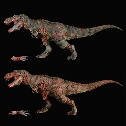 REBOR 1:35 Scale Zombie T-Rex Cannibal Corpse Model Tyrannosaurus Dinosaur Statue Prehistoric Animal Collection Decoration