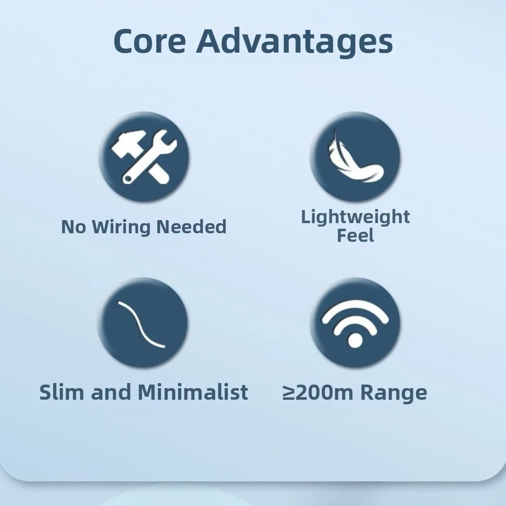 جرس باب لاسلكي عالي الحجم الولايات المتحدة/الاتحاد الأوروبي/المملكة المتحدة قابس سهل التركيب جرس باب التعريفي مقاوم للماء جرس اتصال طويل المدى بدون أسلاك #5