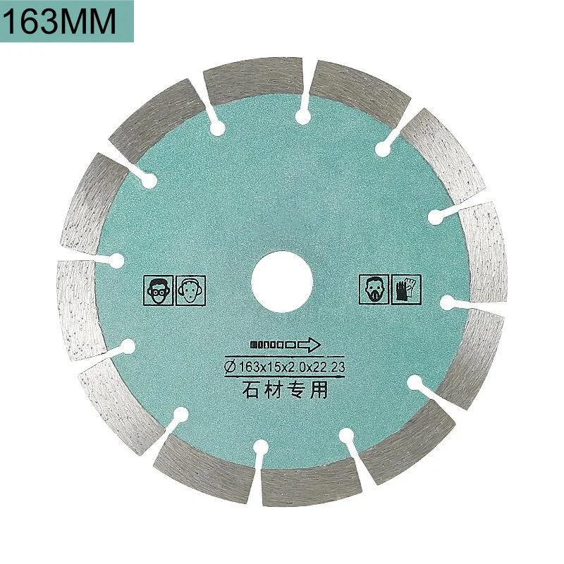 1PC 163mm Slotted Diamond Saw Blade 22mm Hole Cutting Blade Sharp Wear Wall Chaser Groove Cutting Machine Accessories