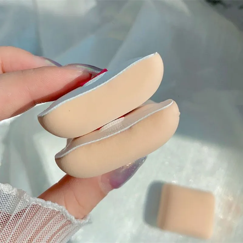 2 uds seco húmedo utilizable maquillaje cosmético Puff esponja cojín Puff para base en polvo suave y lindo herramientas y accesorios de maquillaje 2025