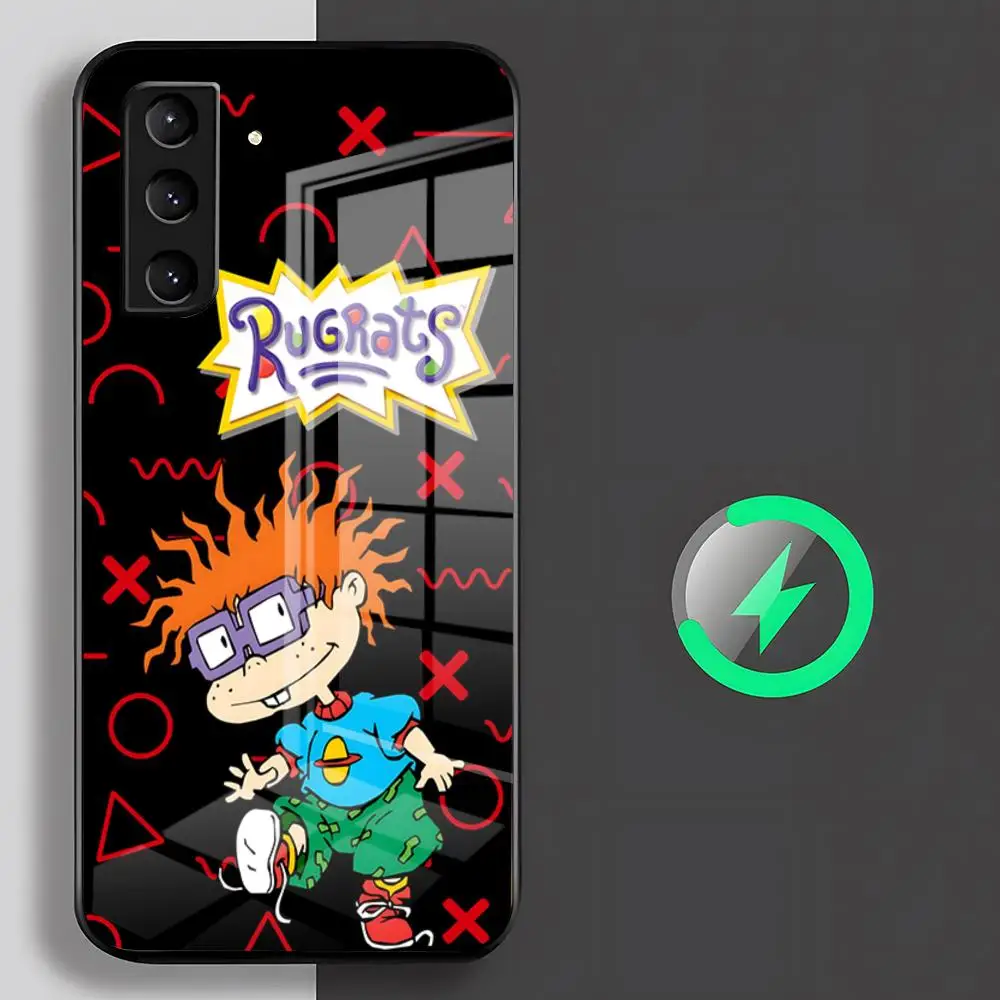 Cartoon R-Rugrats Phone Case For Samsung S26 S25 S24 S23 S22 S21 S20 Edge Ultra Plus FE For Magsafe Glass Case