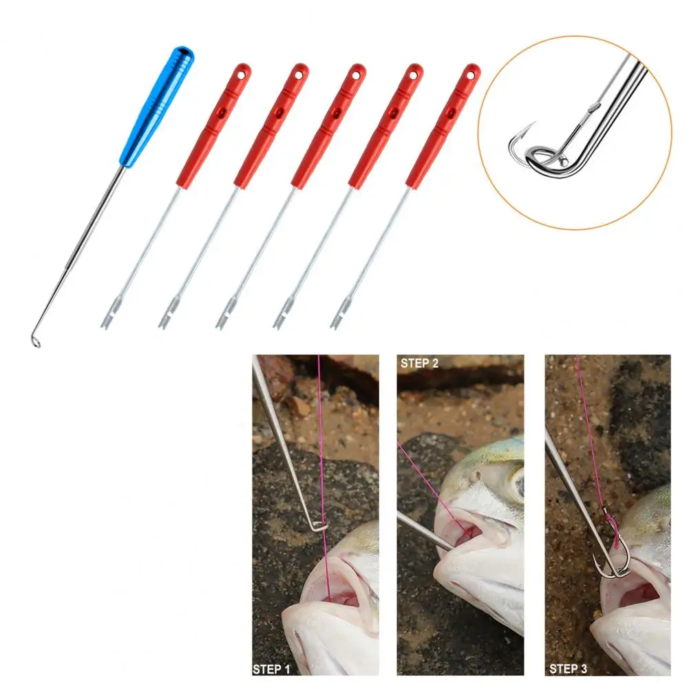 Fishing Hook Tool Fish Hook Remover Stainless Steel Fishhook Remover Set for Quick Secure Extraction 6 Piece Fishing for Easy