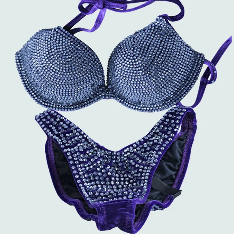 Custom Made Customized Strass Swimwear 2024 Bikinis Swimming Suit Women Crystal Clothing Factory Made to Order For your Design