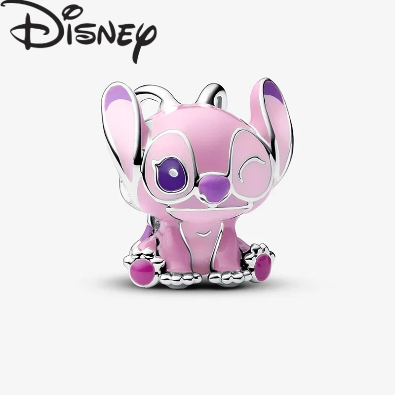 

2025 Disney, новая горячая распродажа, подвески, бусины из стерлингового серебра 925 пробы, Лило и Стич, висячие подходят для браслета, ожерелья, ювелирные изделия своими руками, подарок