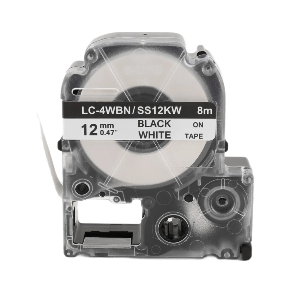 AT16 5 Pack Replace -4WBN LC-4WBN9(SS12KW) Label Tapes for LabelWorks LW300 LW400 LW500 LW700 Black On White 1/2 Inch X 26.2 Fee