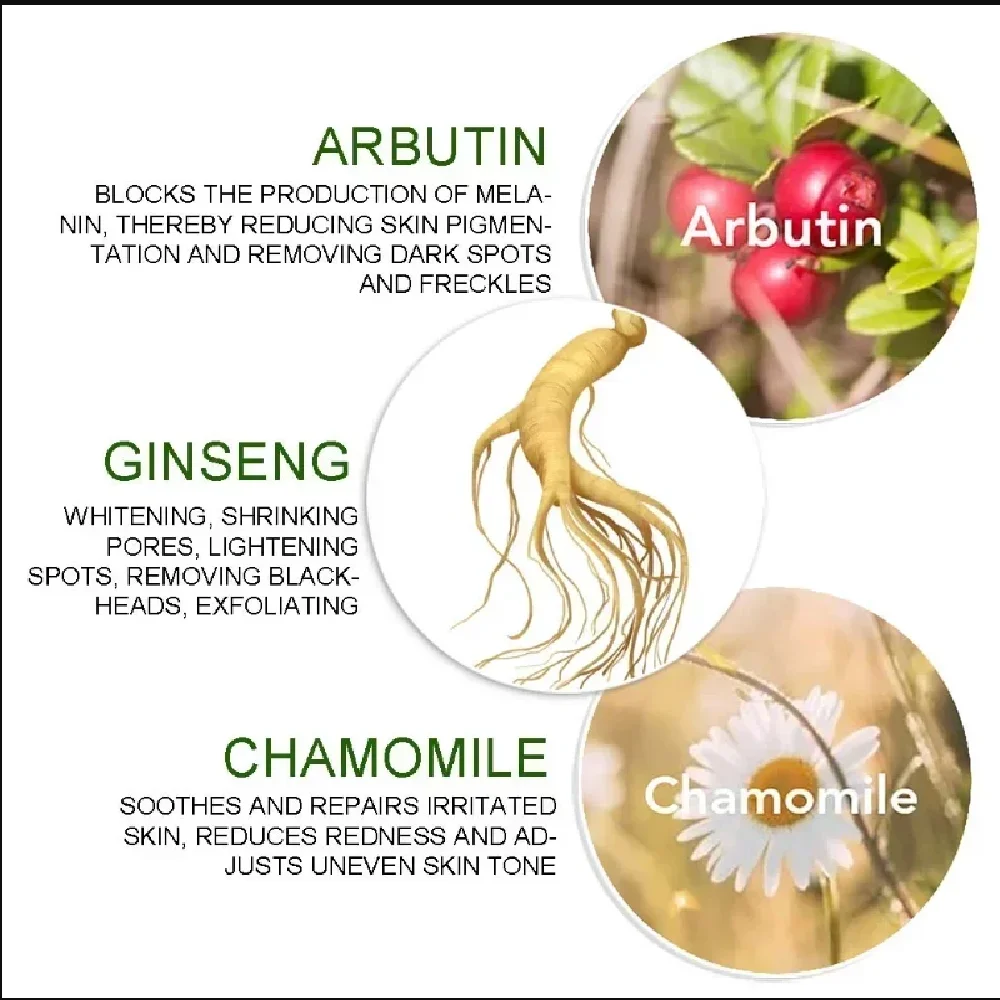 Natural Herbal Ginseng Women's Day Cream Night Cream Moisturizing Pigmentation Suitable for Dark Skin