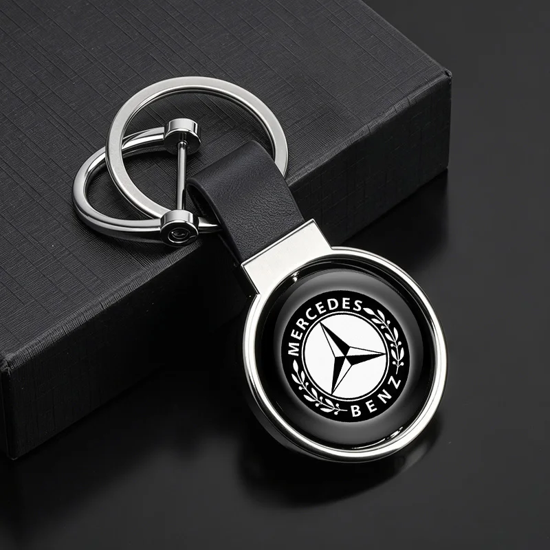 

High Quality For Mercedes Benz AMG W205 C300 W203 W206 W108 W124 W126 W140 W168 W169 W176 Car LOGO Keychain Key Ring Accessory