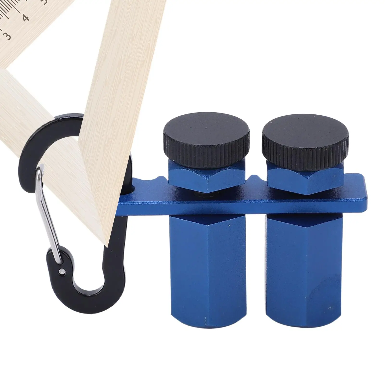 Tall Stair Gauges Precision Adjustable Aluminum Alloy Speed Square Holder & Framing Jig for Carpentry Woodworking Roofing Layout