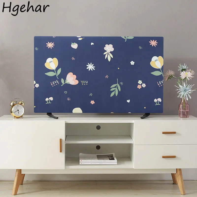 Modern Printed TV Covers All Inclusive Dust Proof Protector for LCD  Computer Elasticity Cover Household Washable Antifouling