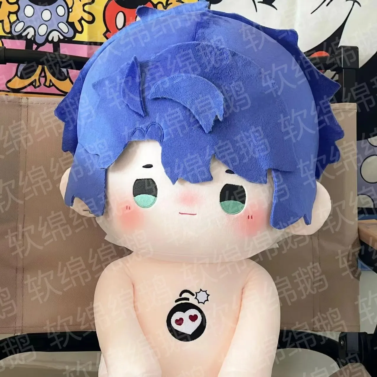 

40CM Anime Honkai: Star Rail Sampo Koski Cosplay Cartoon Dress UP Sitting Posture Soft Body Pillow Adorable Game Gift