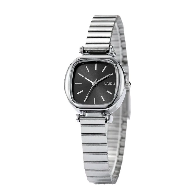 Brand Small Square Ladies Watches Adjustable Stainless Steel Strap Quartz Wristwatches for Women Fashion Luxury Gift Clock