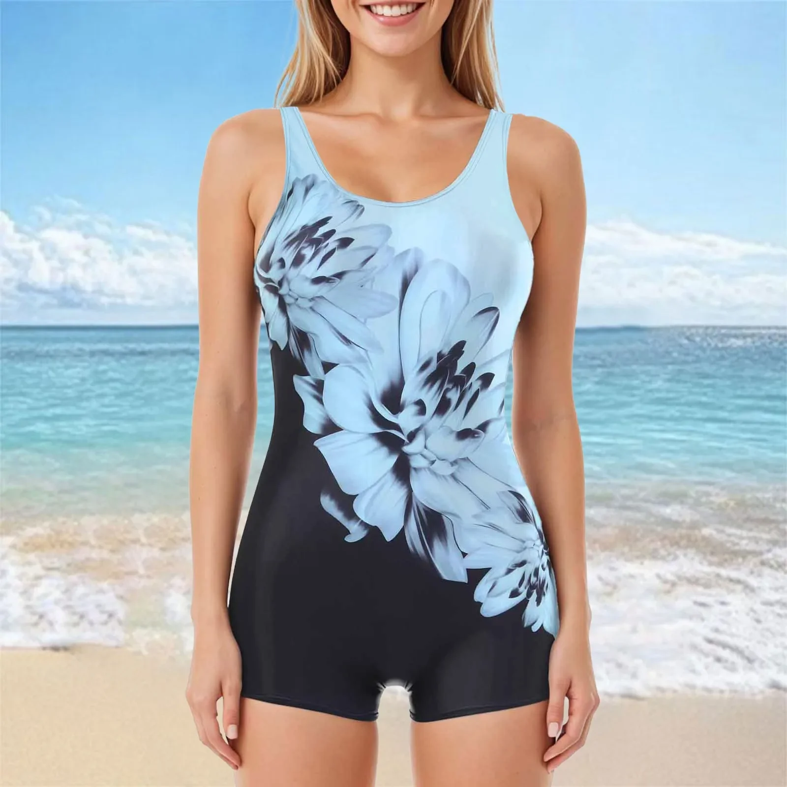 

Women'S Swimsuit 2025 Fashion Printed Ruched Push Up Swimming Vintage Retro Bathing Suit Summer Holiday Popular Swimwear Outfits