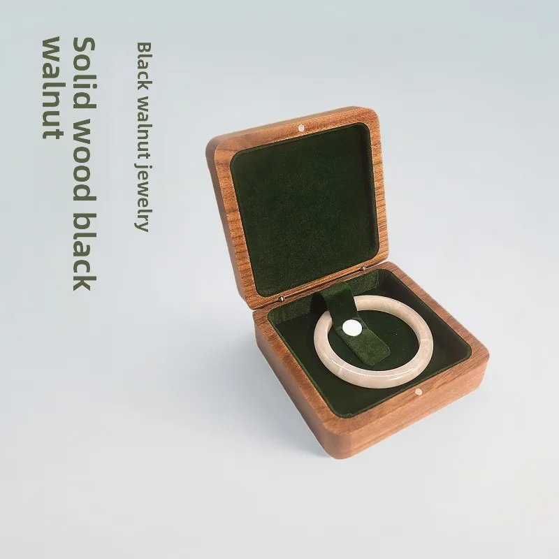 

Твердая древесина, черный орех, упаковка для ювелирных изделий, коробка для браслета, подарочная коробка, кулон, ожерелье, браслет B, бычок, пряжка для матери и ребенка