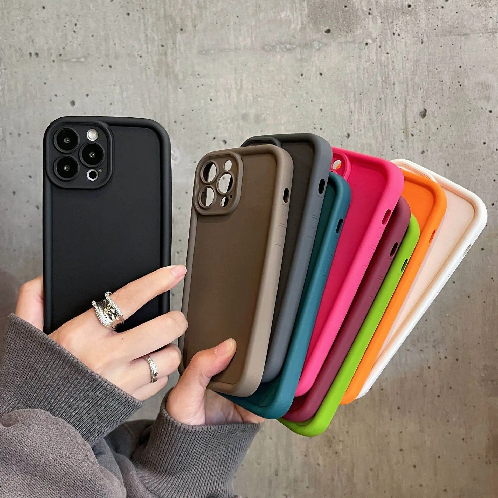 Candy Color Phone Case for OnePlus 8T 10R 11 12 ACE 2 3 Nord 2 3 4 CE 4 3 Lite Cover  Soft Silicone Shockproof Camera Protection