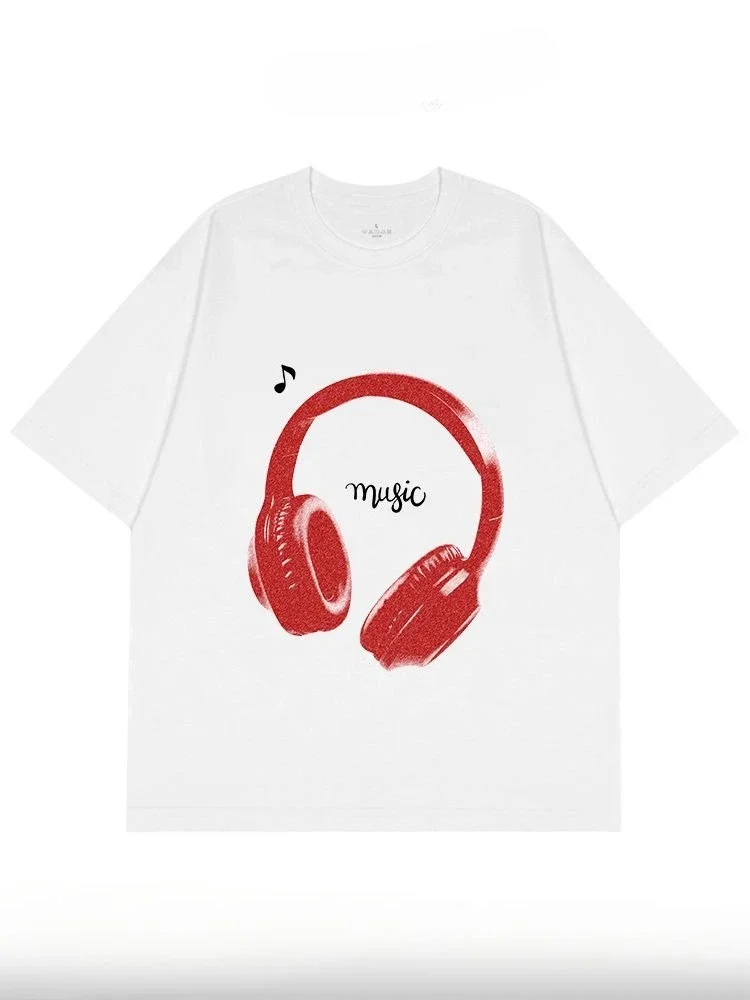 الرجال والنساء القطن تي شيرت المحملة Casuai قصيرة الأكمام Crewneck قمة الموضة الشارع الشهير الخريف قميص الجرافيك تي شيرت #1