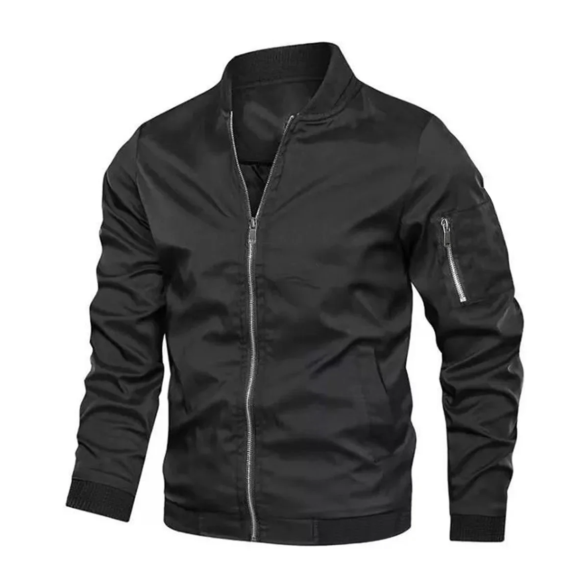 

Мужская весенне-осенняя однотонная повседневная куртка, подходящая для повседневных путешествий, занятий спортом на открытом воздухе, путешествий.