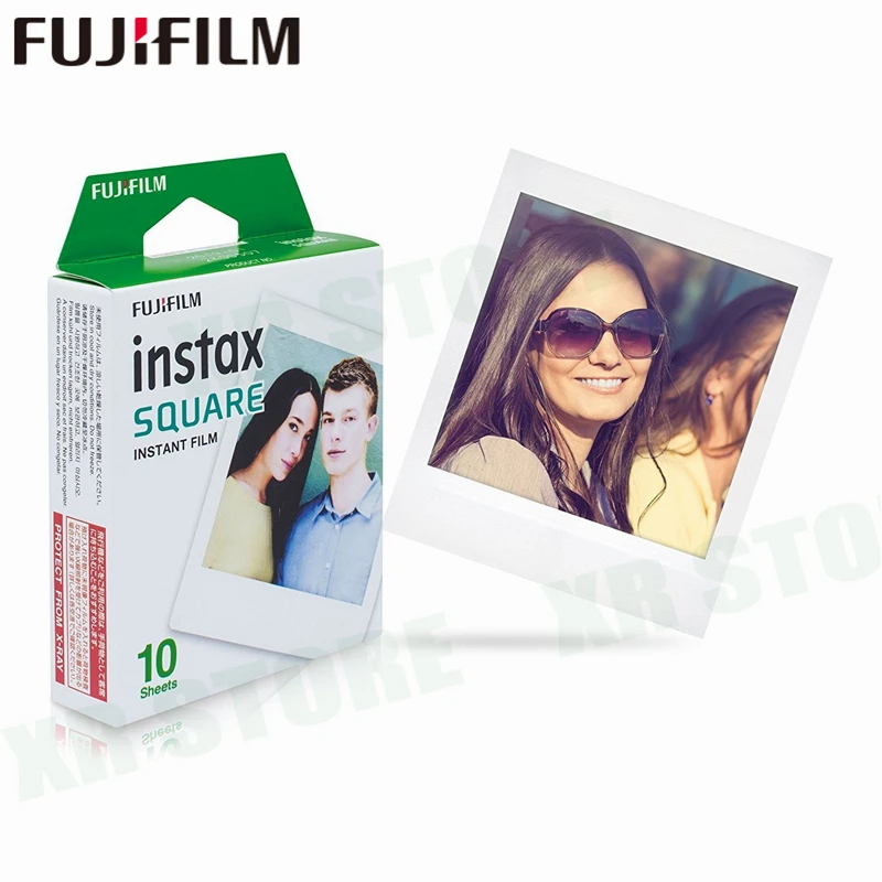 10-100 Sheets Fujifilm Instax Mini Square Film White/Black Edge Photo Paper For Instax Camera SQ10 SQ6 SQ20 Share SP-3 Printer