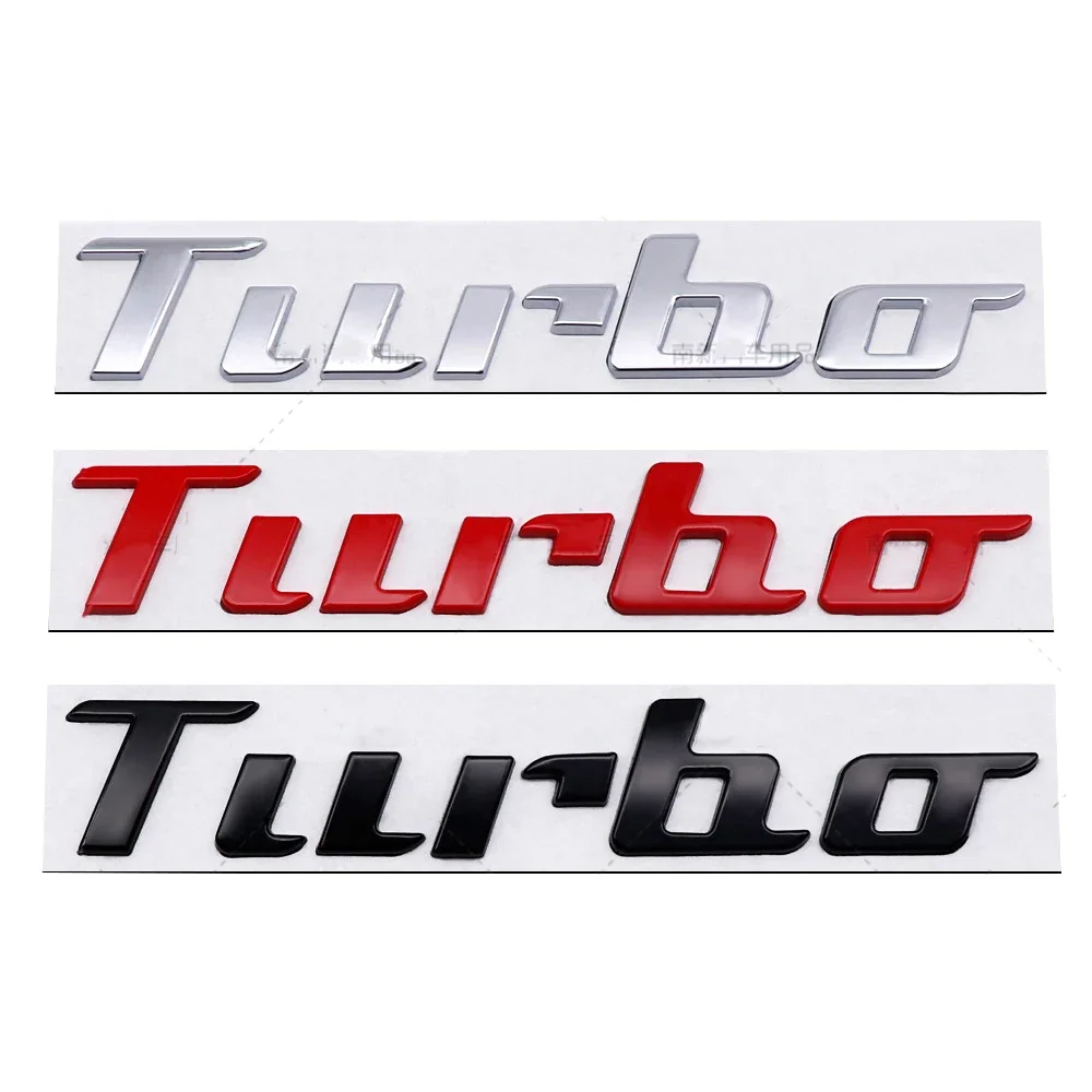 

Car Side Emblem Rear Trunk Badge for Turbo Logo Sticker for Mercedes Benz Hyundai Toyota BMW Audi Ford Chevrolet Mazda Jeep