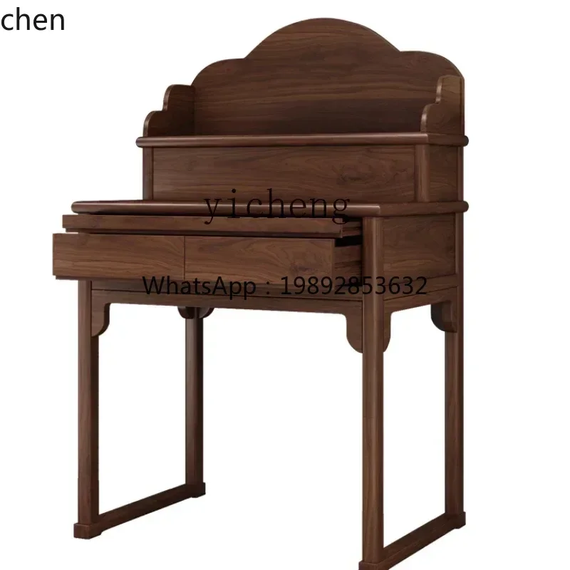 YFY  Solid Wood Modern Guan Gong Altar Incense Burner Table Step Buddha Shrine Living Room Incense Table