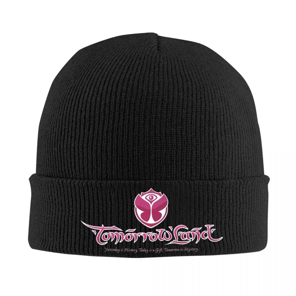 Pink Tomorrowlands Music Festival Beanie Hats Electronic Dance Skullies Beanies Warm Unisex Caps Winter Street Bonnet Hats Gift