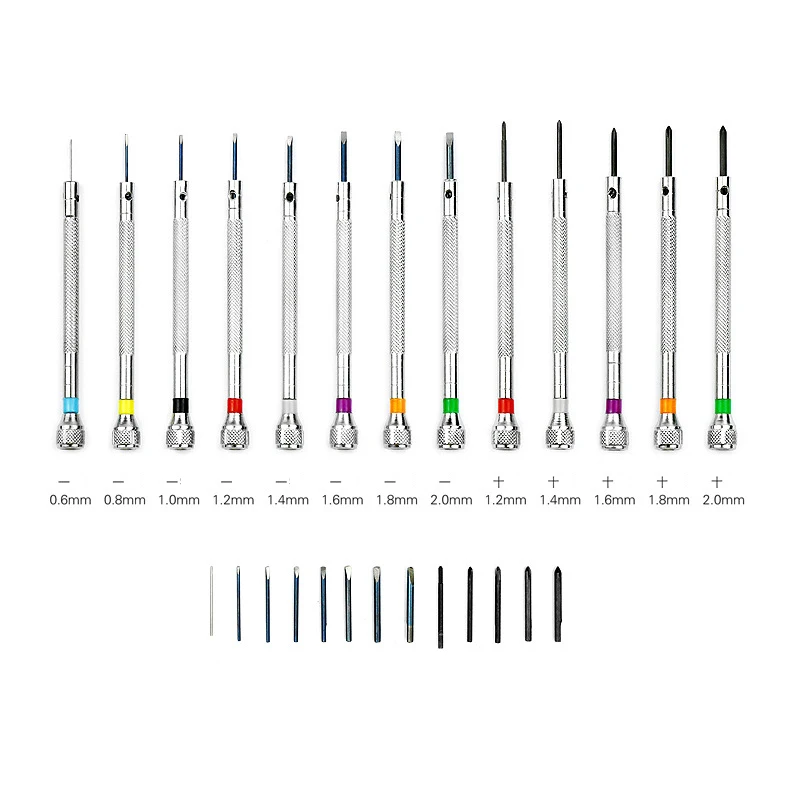 13 pcs set watch Screwdriver Watch Repair Tool Kits Alloy Stainless Steel Flat Cross Small Screwdrivers Awl for Watchmaker