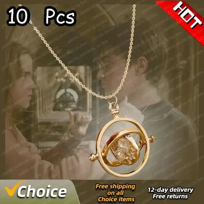 2024 New Harris Potter Necklace Wand TimeTurner Hourglass Thief Pendant Necklace Gift Changed To Bubble Bag Shipping Not Fragile