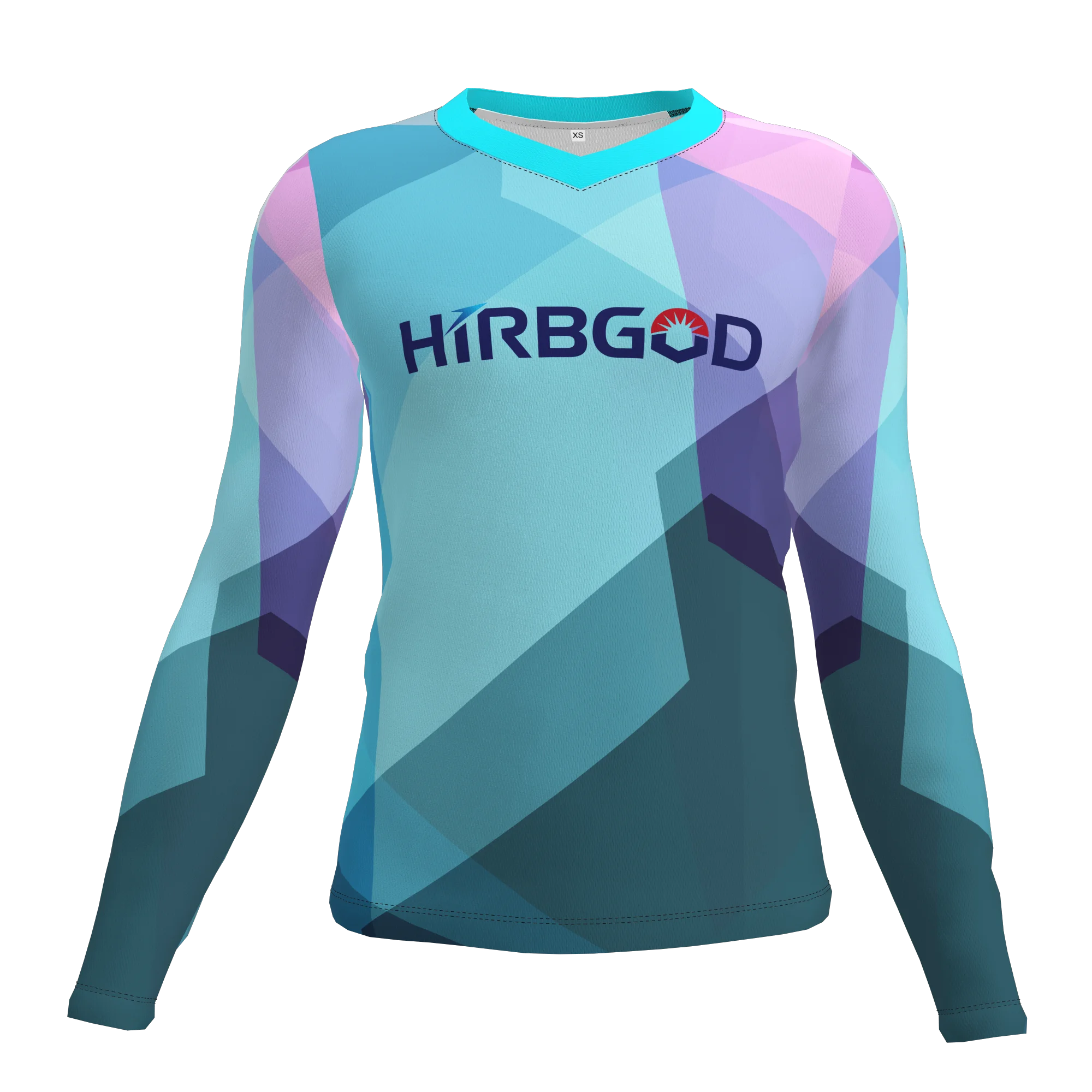 

HIRBGOD Mens Colorful Strip Long Sleeve Athletics Jersey Outdoor Sports Clothes Running Tshirt