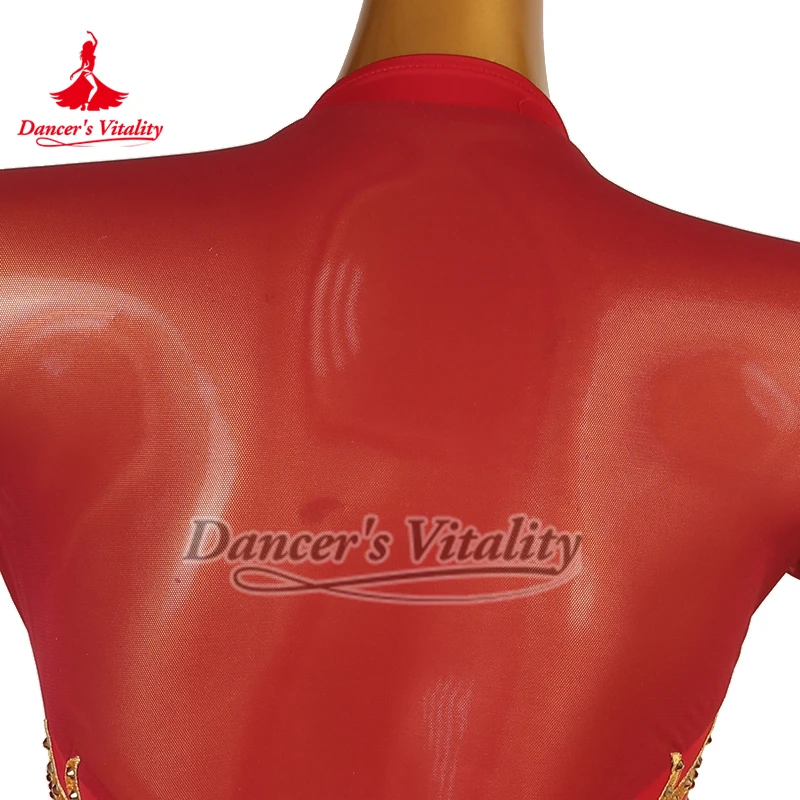 Vestido de baile Social con espalda de malla en forma de V para mujer adulta, elegante vals Foxtrot, ropa de práctica y actuación personalizada de alta gama