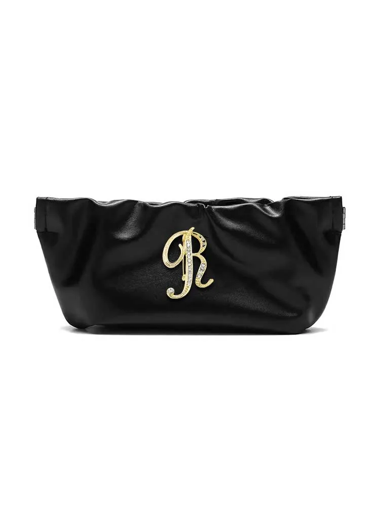 

Customized Portable Eyewear Cases in Synthetic Leather: Large Capacity Black Personalized Customer NameArtistry in Metallic Lett