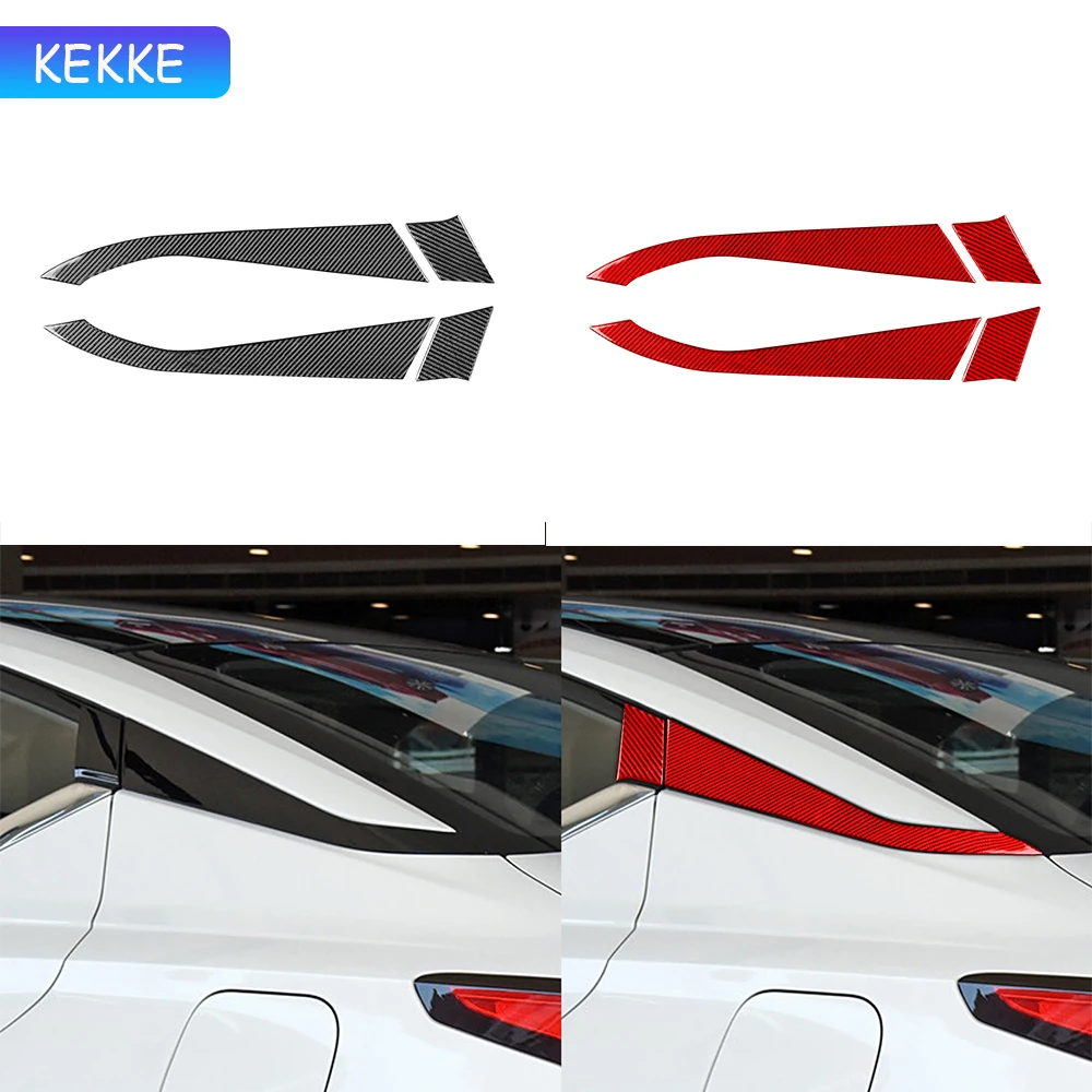 

For Nissan Altima 2019-2024 Triangular window rear decoration 4 pieces Trim Stickers Car Interior Auto Decoration Accessories